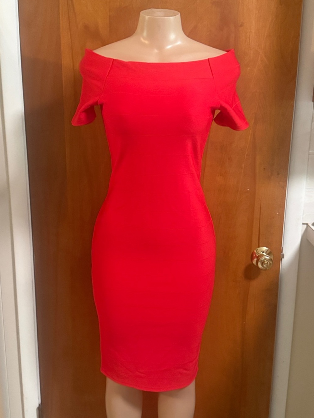 love J Bright Red Bodycon Dress